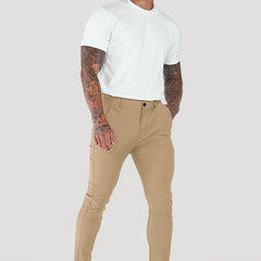 Men's Tailored Pants Slim Fit Classic Style Versatile Everyday Wear