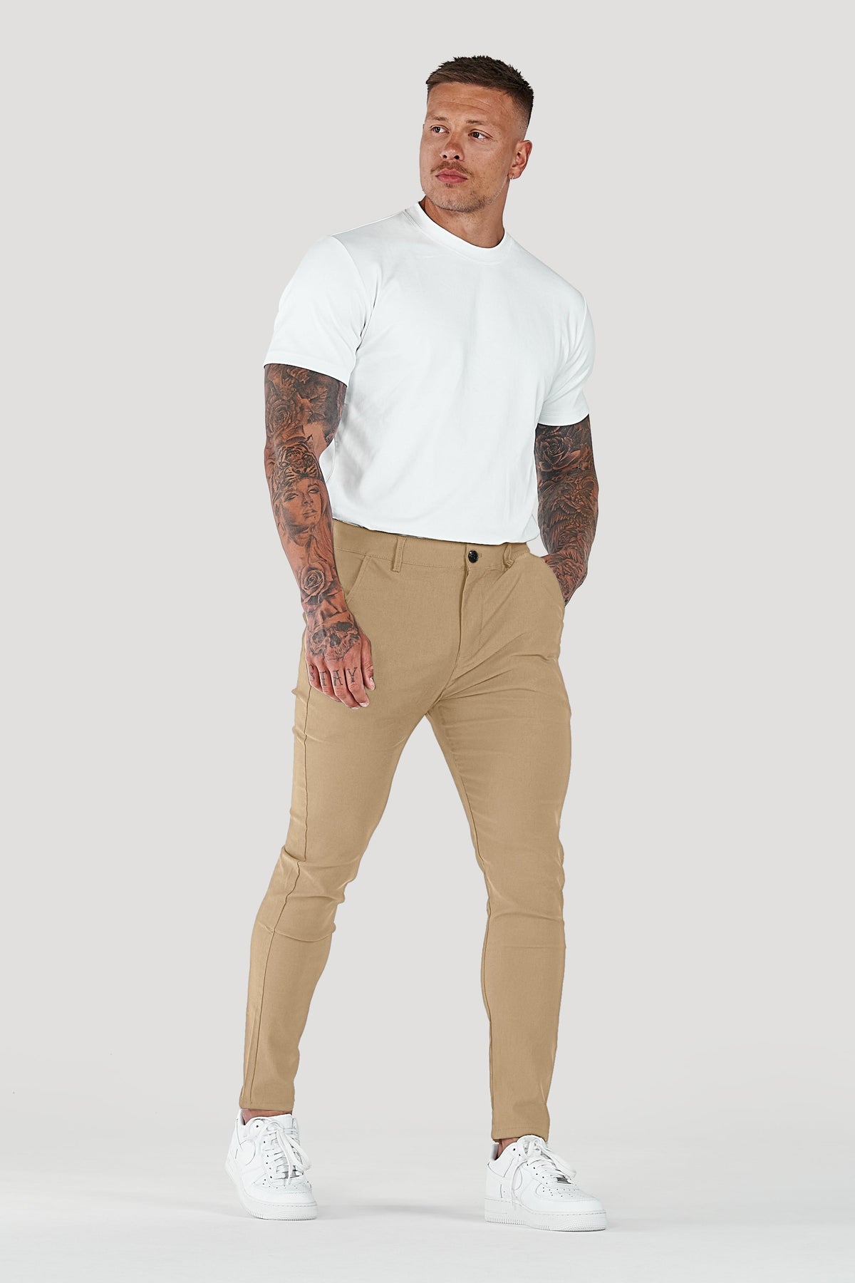Men's Tailored Pants Slim Fit Classic Style Versatile Everyday Wear