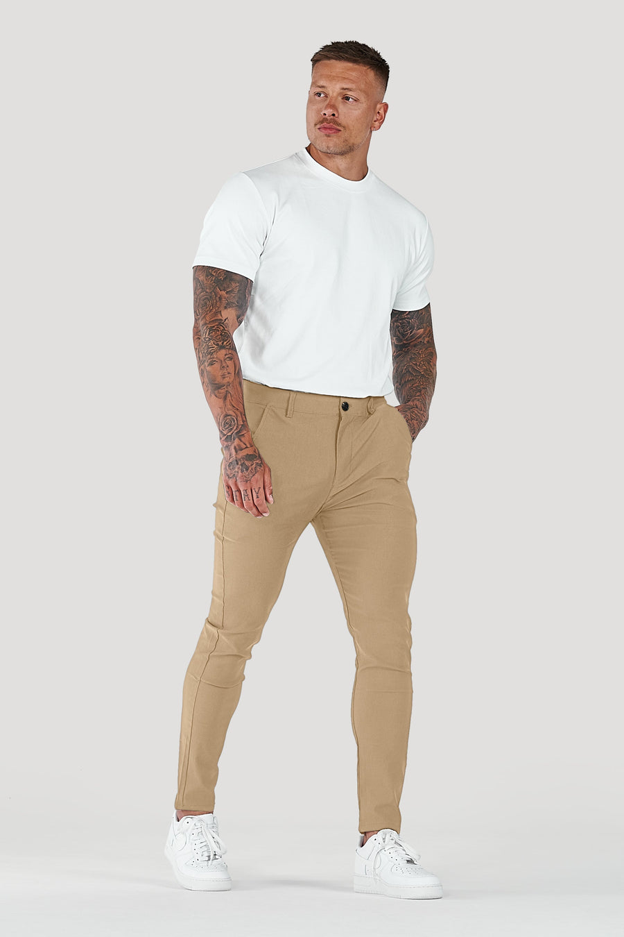 Men's Tailored Pants Slim Fit Classic Style Versatile Everyday Wear