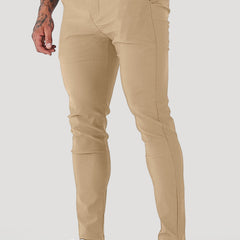 Men's Tailored Pants Slim Fit Classic Style Versatile Everyday Wear