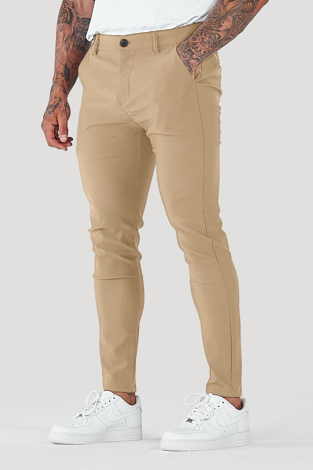 Men's Tailored Pants Slim Fit Classic Style Versatile Everyday Wear