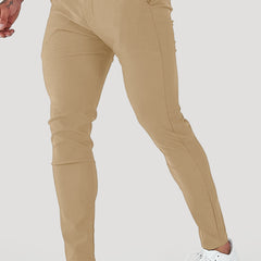 Men's Tailored Pants Slim Fit Classic Style Versatile Everyday Wear