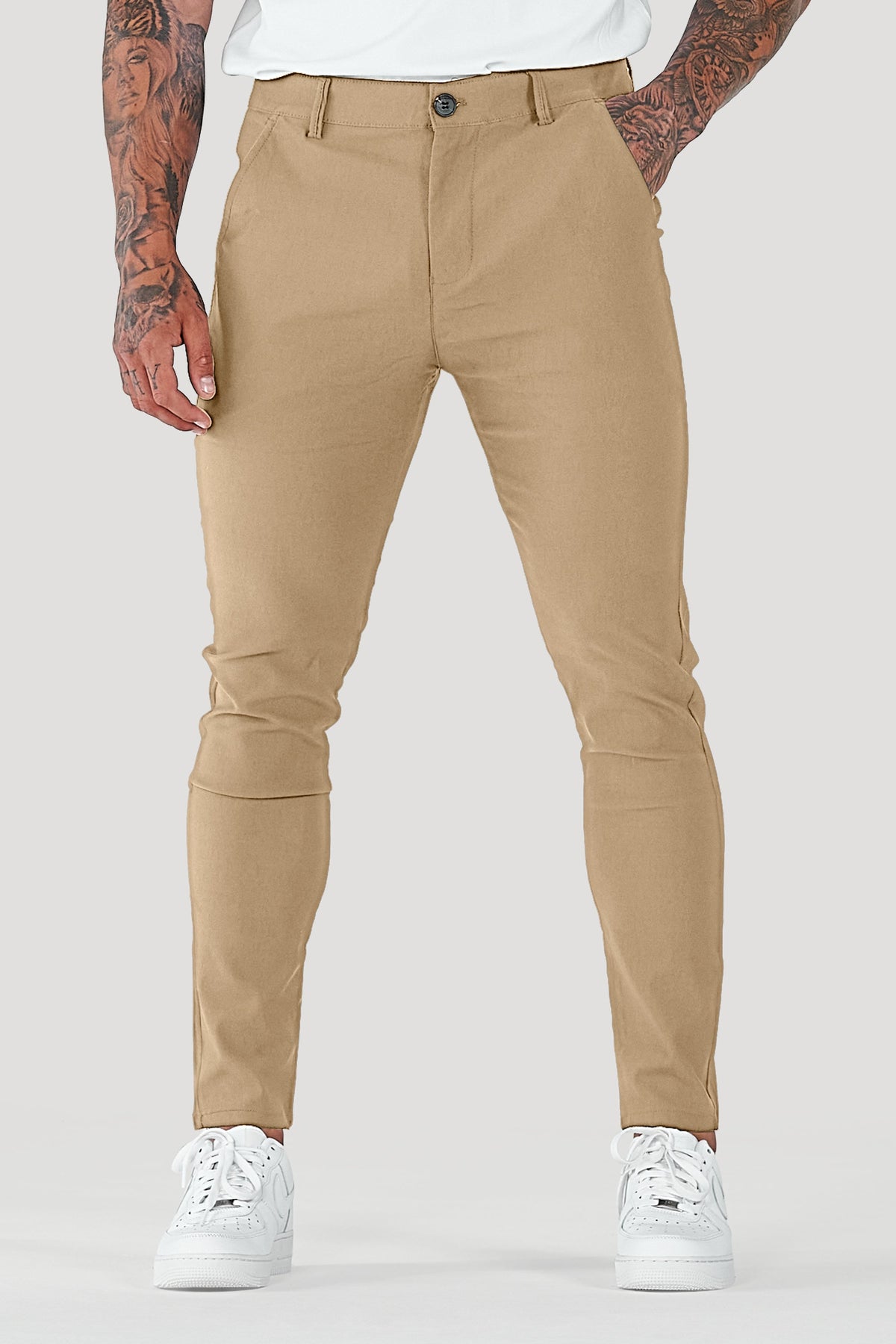 Men's Tailored Pants Slim Fit Classic Style Versatile Everyday Wear