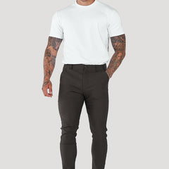 Men's Tailored Pants Slim Fit Classic Style Versatile Everyday Wear