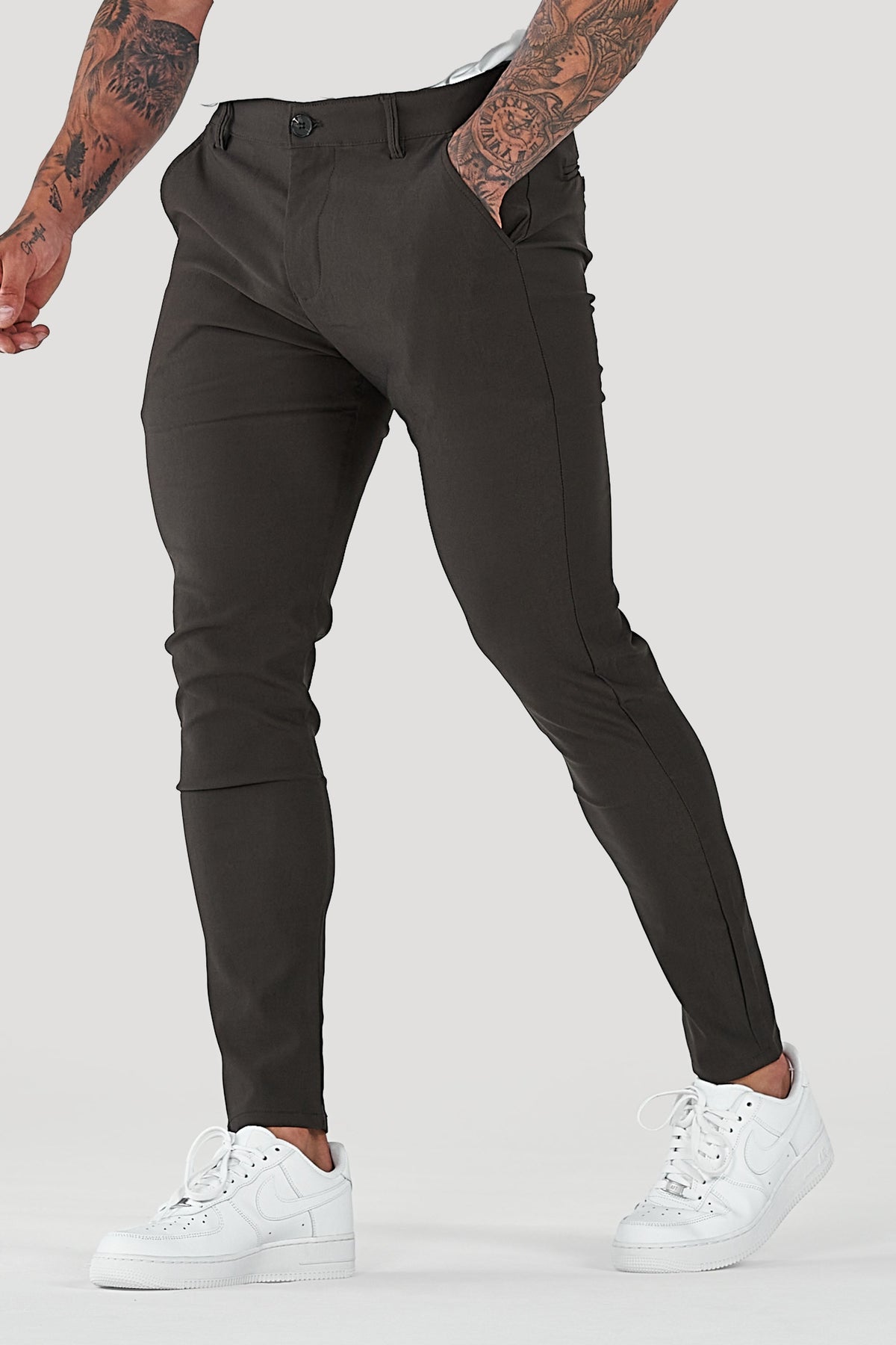 Men's Tailored Pants Slim Fit Classic Style Versatile Everyday Wear