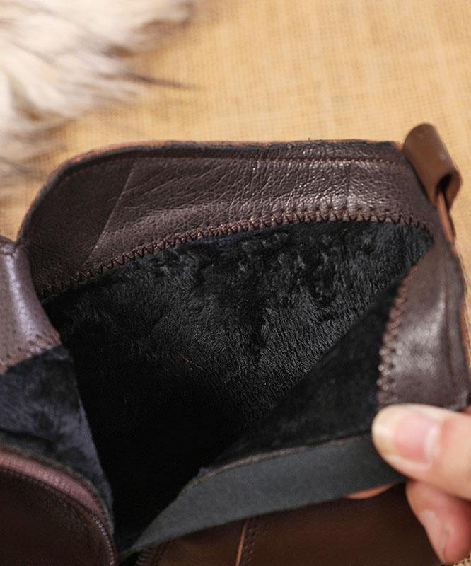 Women's Ankle Boots Block Heel Leaf Detail Stylish Everyday Footwear