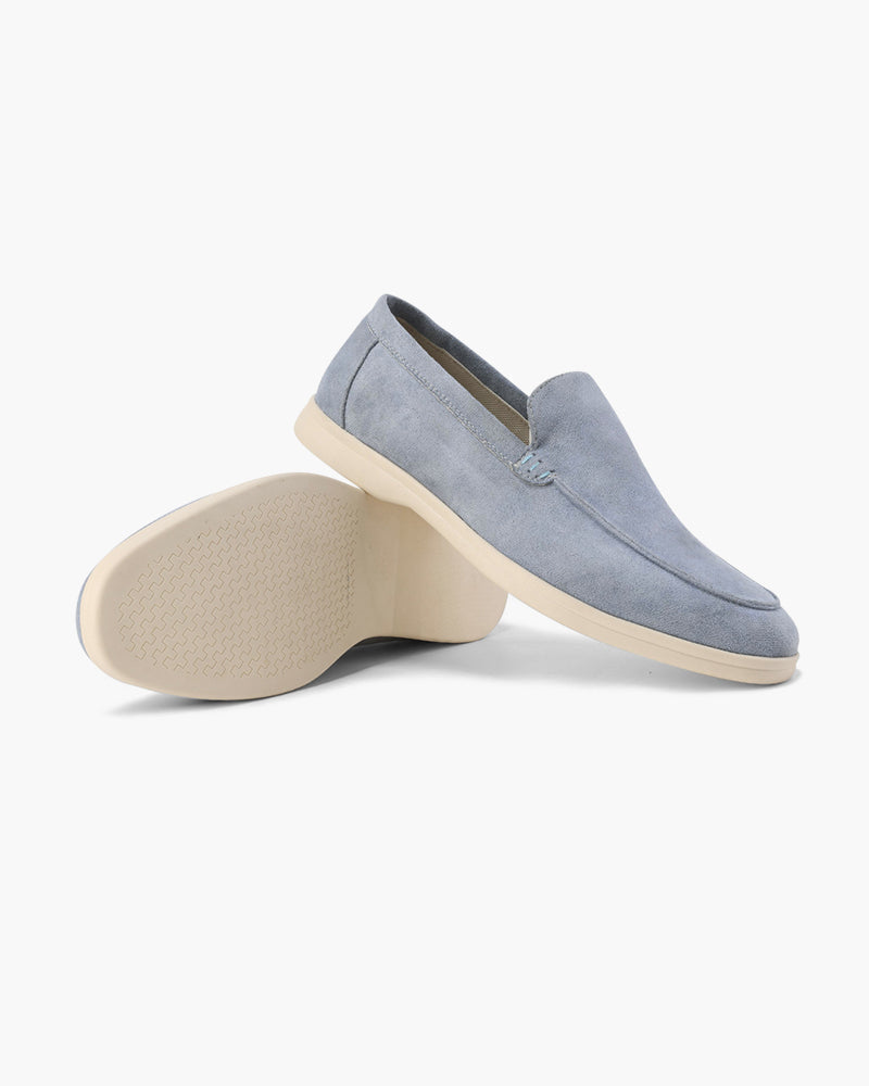 Men's Suede Loafers Slip-On Classic Stylish Versatile Everyday Footwear
