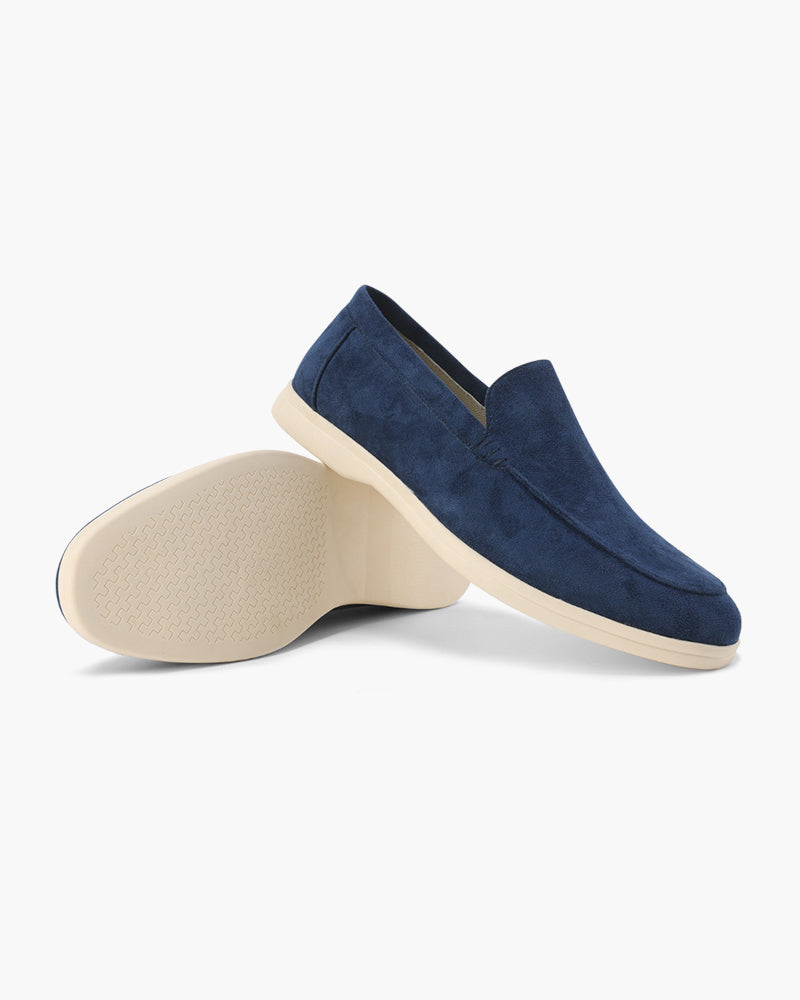Men's Suede Loafers Slip-On Classic Stylish Versatile Everyday Footwear