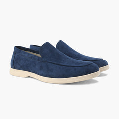 Men's Suede Loafers Slip-On Classic Stylish Versatile Everyday Footwear