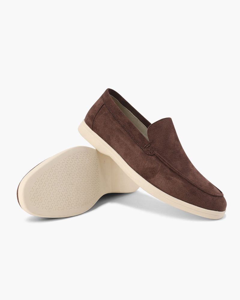 Men's Suede Loafers Slip-On Classic Stylish Versatile Everyday Footwear