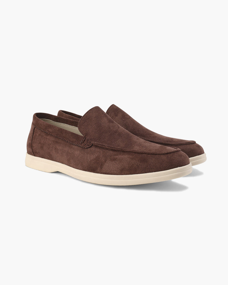 Men's Suede Loafers Slip-On Classic Stylish Versatile Everyday Footwear
