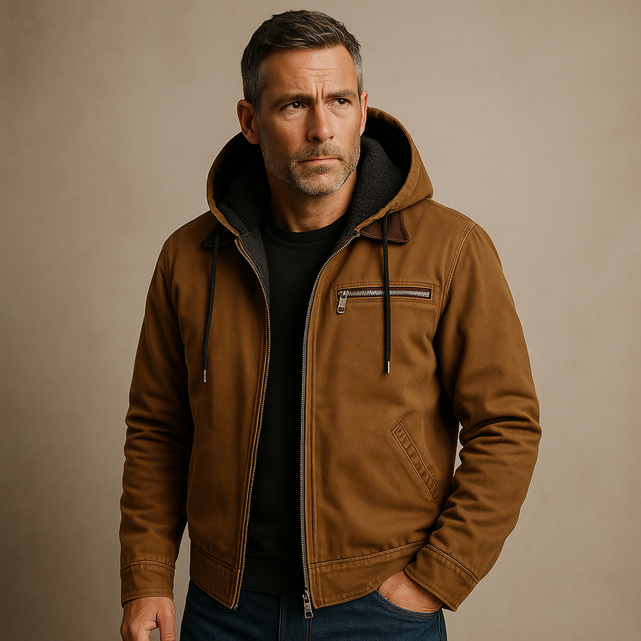Men's Casual Utility Jacket Long Sleeve Button Closure Relaxed Fit Everyday