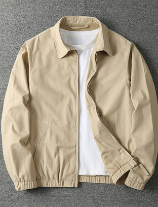 Men's Casual Jacket Relaxed Fit Long Sleeve Button Closure Everyday Wear