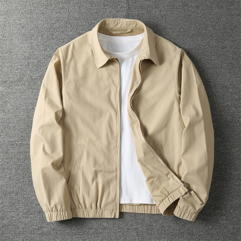 Men's Casual Jacket Relaxed Fit Long Sleeve Button Closure Everyday Wear