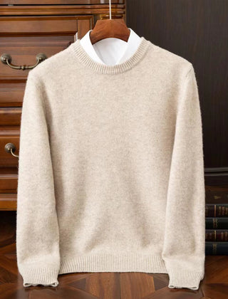 Men's Casual Knit Sweater Long-Sleeve Crew Neck Relaxed Fit Everyday