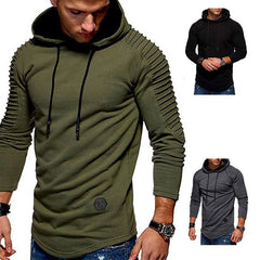 Men's Longline Hoodie Casual Drawstring Long Sleeves Everyday Layering