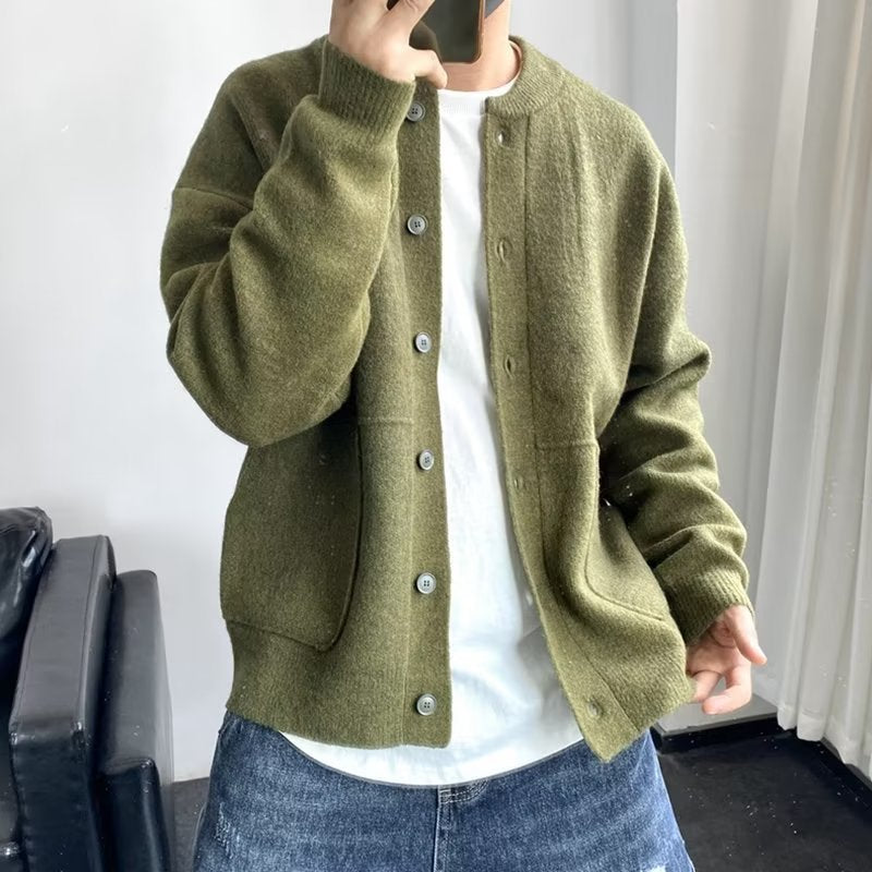 Men's Classic Soft Cardigan Open Front Layering Casual