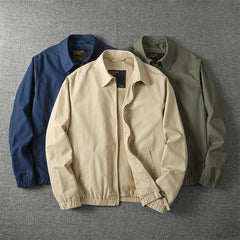Men's Casual Jacket Relaxed Fit Long Sleeve Button Closure Everyday Wear