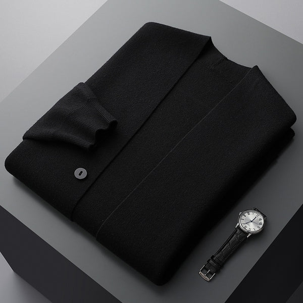Men's Cardigan Sweater Button-Up Long Sleeve Casual Layering Everyday