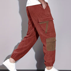 Men's Casual Cargo Joggers Relaxed Fit Multi-Pocket Everyday Activewear