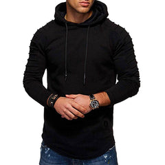 Men's Longline Hoodie Casual Drawstring Long Sleeves Everyday Layering