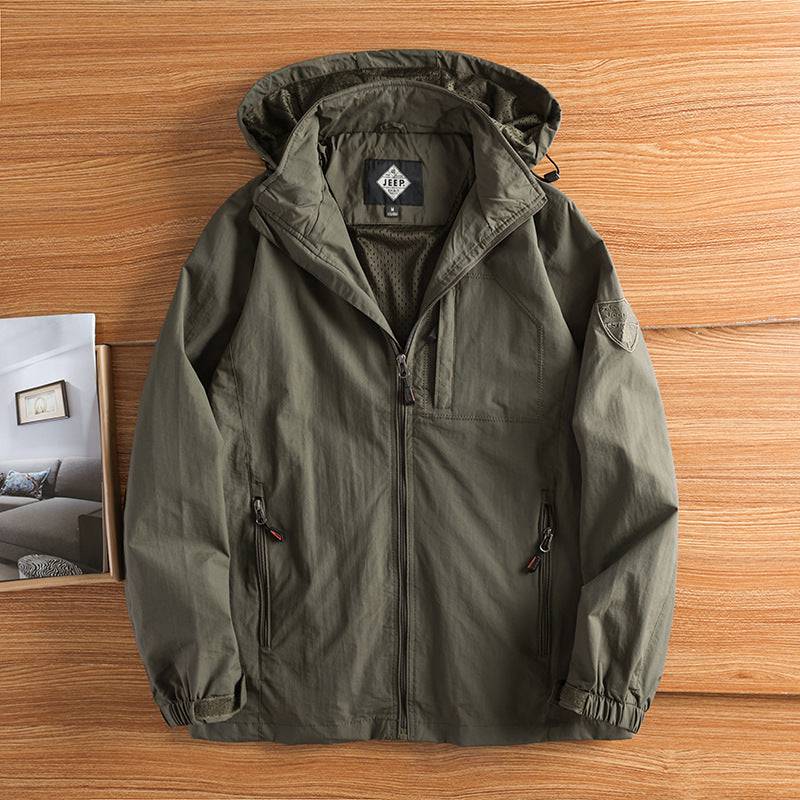 Men's Casual Jacket Relaxed Fit Long Sleeve Button-Up Everyday Layering