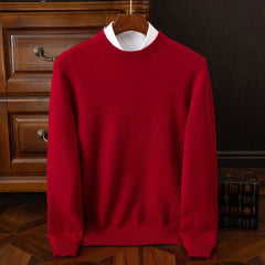 Men's Casual Knit Sweater Long-Sleeve Crew Neck Relaxed Fit Everyday