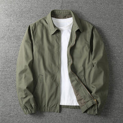 Men's Casual Jacket Relaxed Fit Long Sleeve Button Closure Everyday Wear
