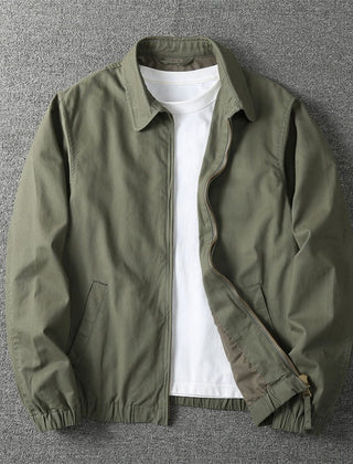 Men's Casual Jacket Relaxed Fit Long Sleeve Button Closure Everyday Wear