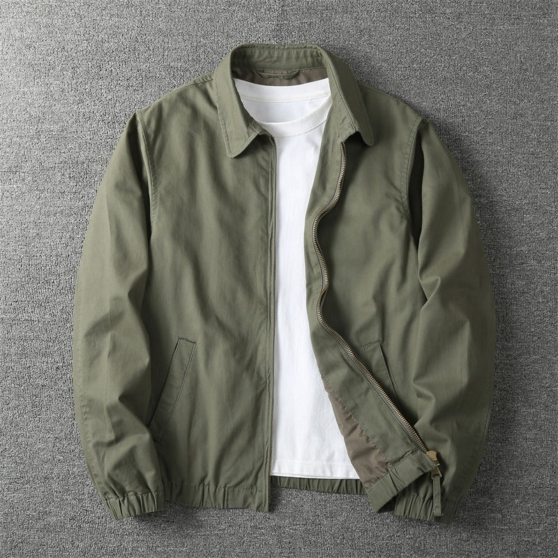 Men's Casual Jacket Relaxed Fit Long Sleeve Button Closure Everyday Wear