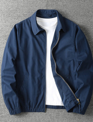 Men's Casual Jacket Relaxed Fit Long Sleeve Button Closure Everyday Wear