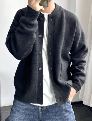 Men's Classic Soft Cardigan Open Front Layering Casual