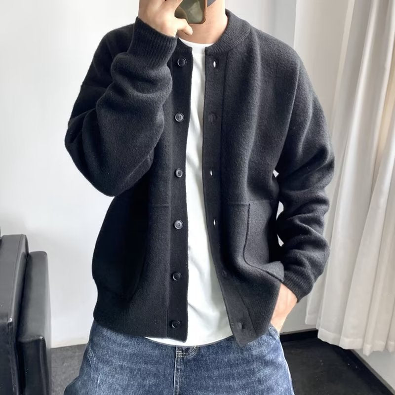 Men's Classic Soft Cardigan Open Front Layering Casual