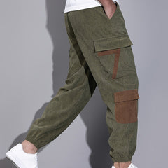 Men's Casual Cargo Joggers Relaxed Fit Multi-Pocket Everyday Activewear