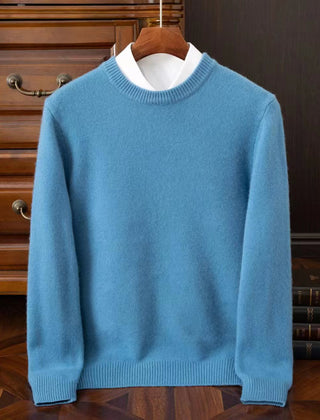 Men's Casual Knit Sweater Long-Sleeve Crew Neck Relaxed Fit Everyday