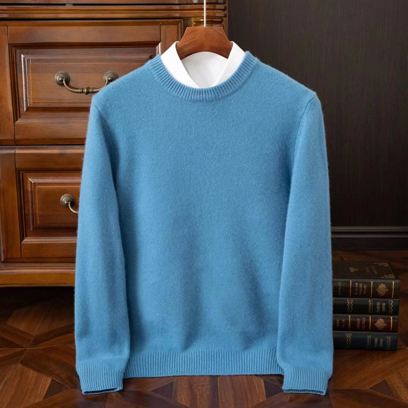 Men's Casual Knit Sweater Long-Sleeve Crew Neck Relaxed Fit Everyday