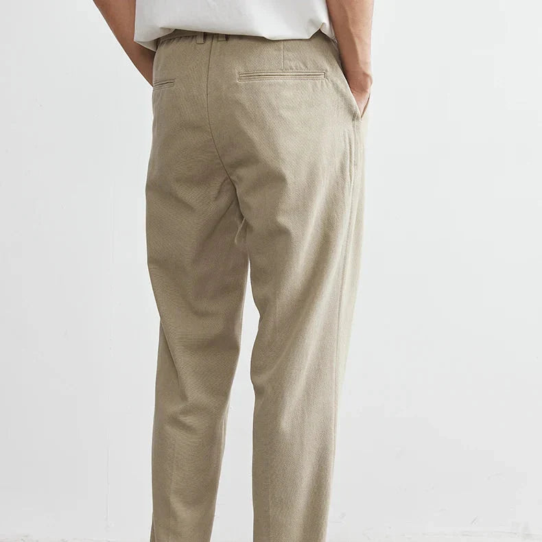 Men's Casual Wide-Leg Pants Relaxed Fit Everyday Smart