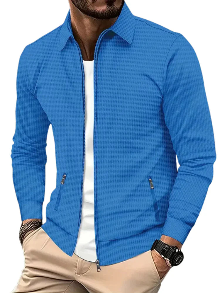 Men's Zip Jacket Relaxed Fit Long Sleeve Casual Outdoor
