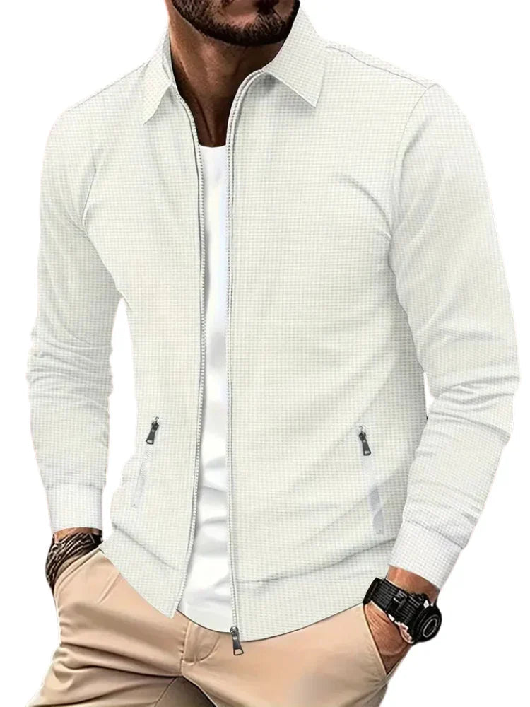 Men's Zip Jacket Relaxed Fit Long Sleeve Casual Outdoor