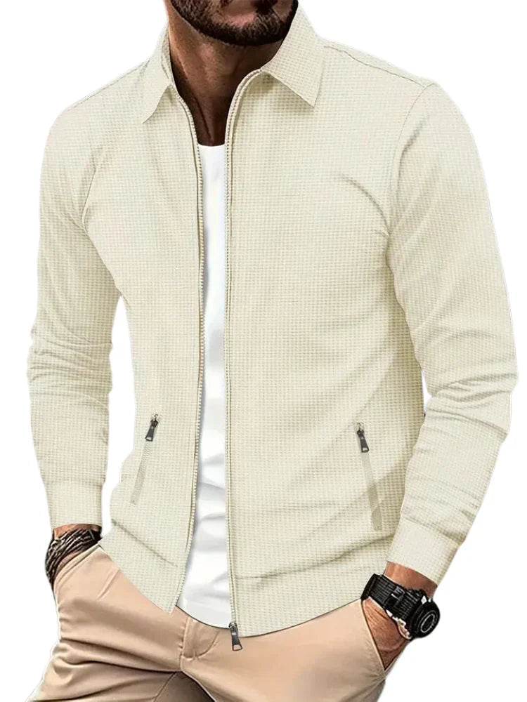 Men's Zip Jacket Relaxed Fit Long Sleeve Casual Outdoor