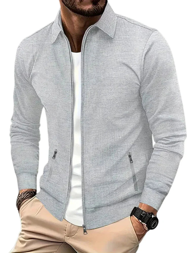 Men's Zip Jacket Relaxed Fit Long Sleeve Casual Outdoor