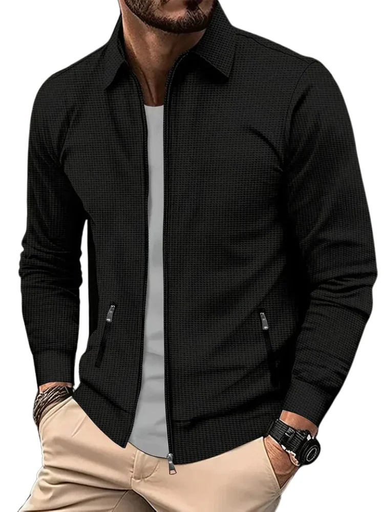 Men's Zip Jacket Relaxed Fit Long Sleeve Casual Outdoor