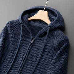 Men's Casual Zip-Up Hoodie Relaxed Fit Long Sleeve Everyday Layering