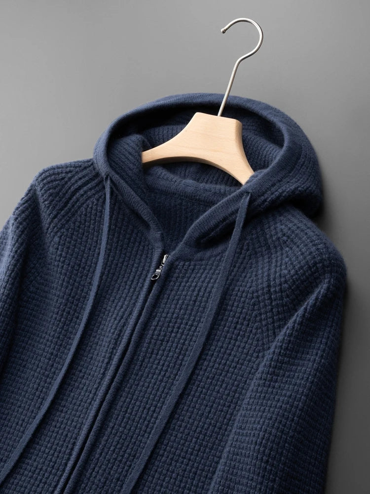Men's Casual Zip-Up Hoodie Relaxed Fit Long Sleeve Everyday Layering