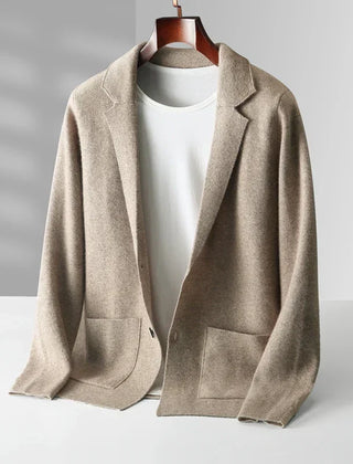 Men's Cozy Open Front Cardigan Long Sleeve Relaxed Fit Layering Casual