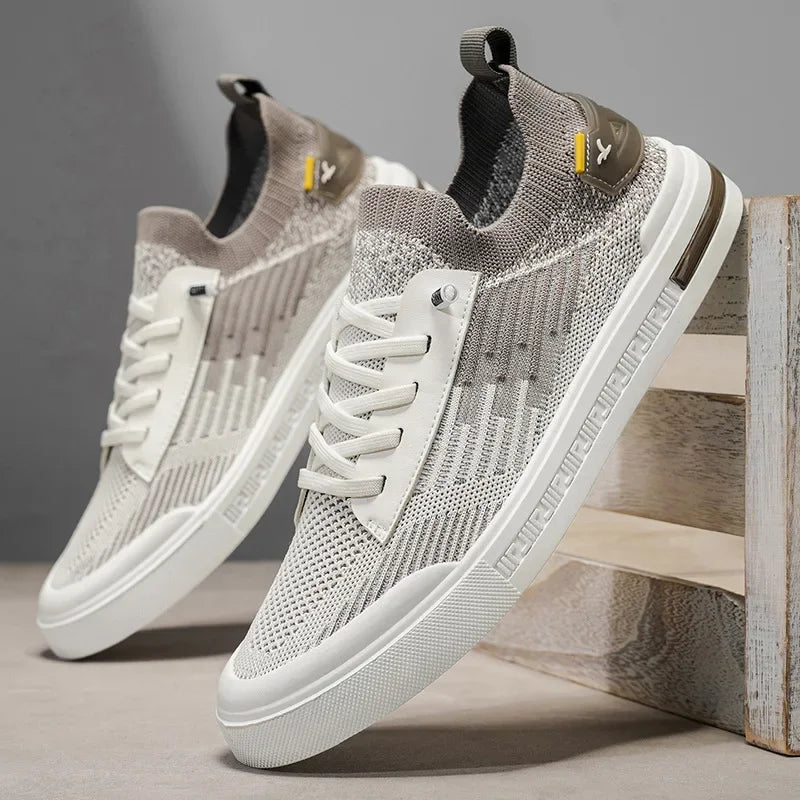 Men's Slip-On Knit Sneakers Casual Everyday Stylish