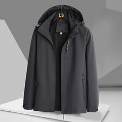Men's Weatherproof Hooded Jacket Relaxed Fit Full-Zip Casual Outdoor