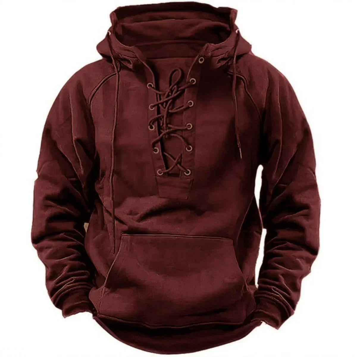Men's Retro Outdoor Hoodie Relaxed Fit Long Sleeve Pullover Casual Adventure