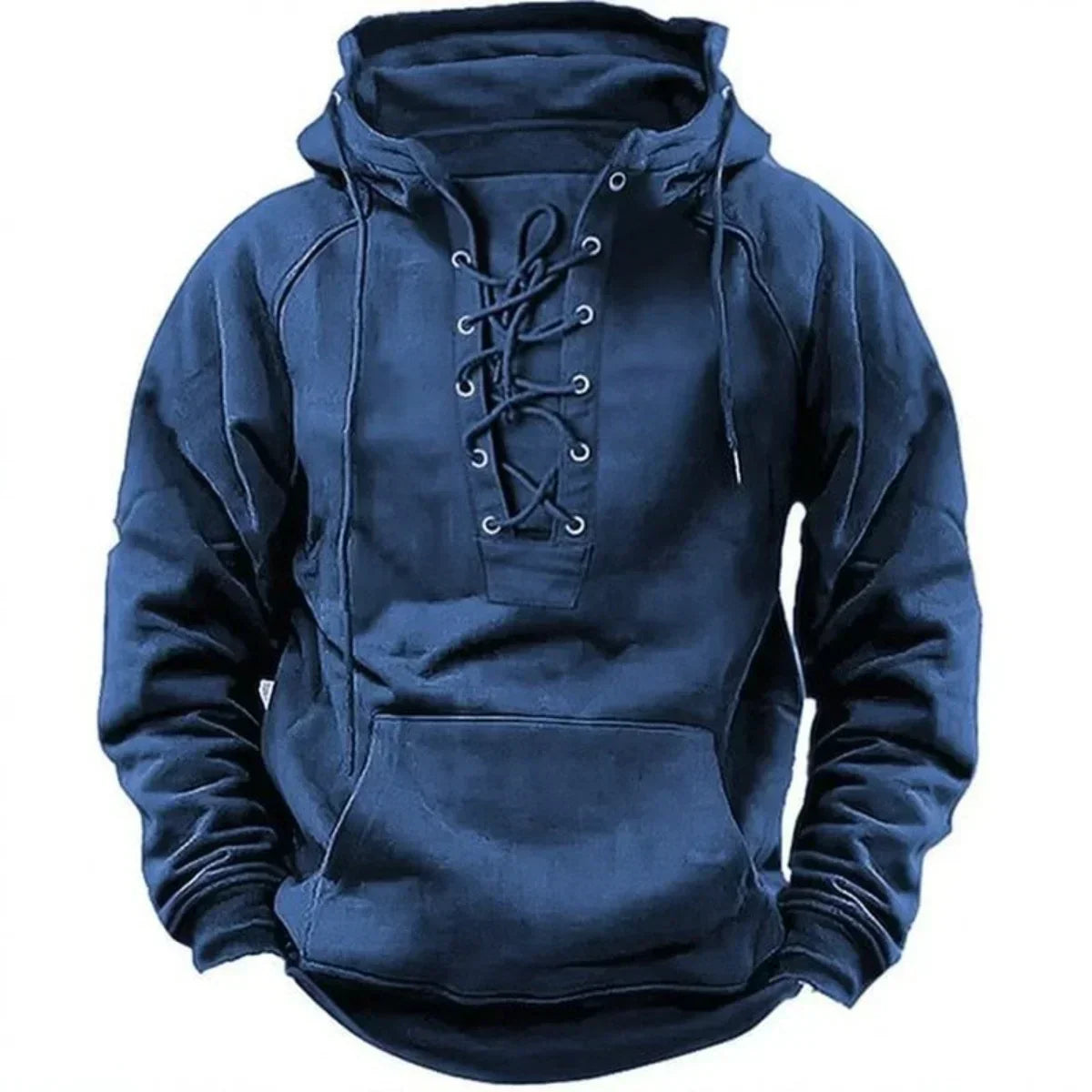 Men's Retro Outdoor Hoodie Relaxed Fit Long Sleeve Pullover Casual Adventure