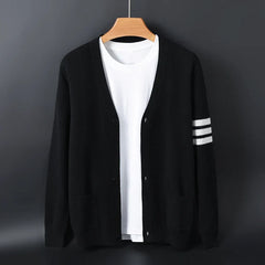 Men's Cardigan Sweater Open Front Relaxed Fit Cozy Layering